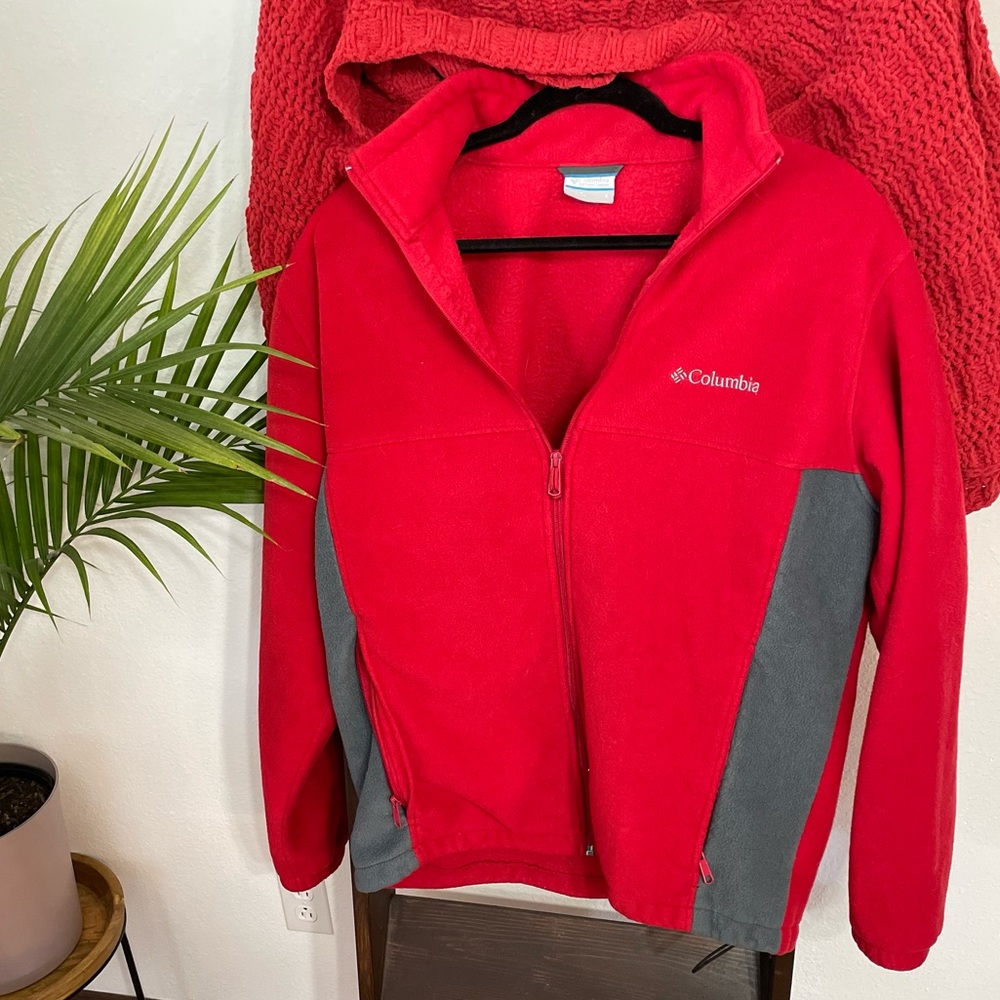 Columbia Fleece Zip Jacket Size LG